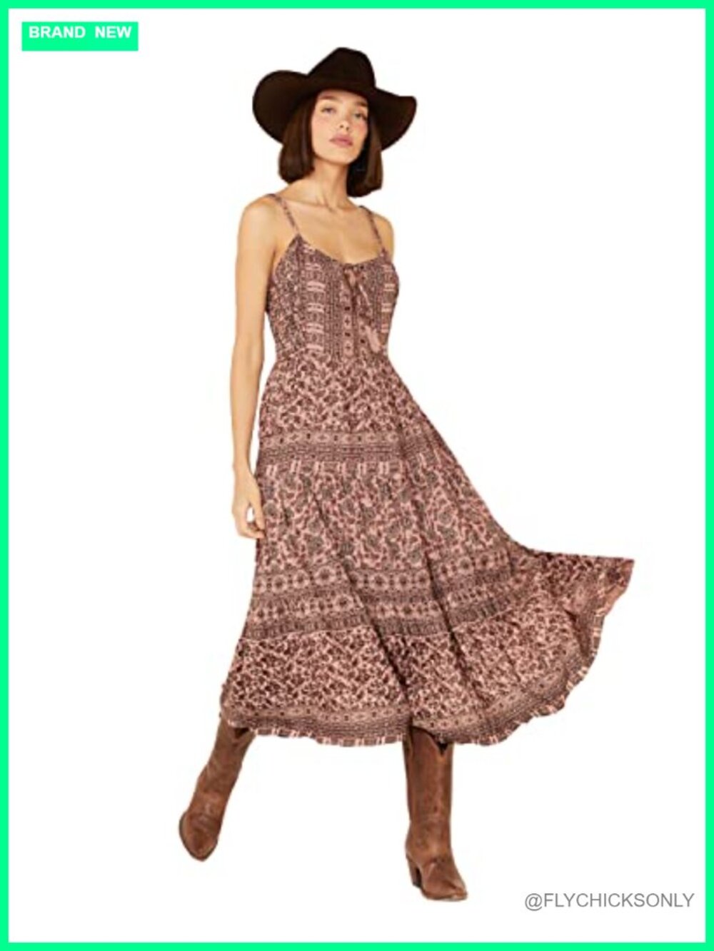 Floral Maxi Dress Tie Neck Strappy Back Tiered Skirt